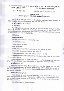 Thông báo tuyển dụng viên chức Bệnh viện Da liễu năm 2022