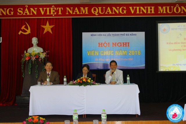 Tổ chức thành công Hội nghị viên chức  Bệnh viện Da Liễu Đà Nẵng năm 2016