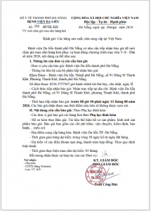 Bệnh viện Da liễu thành phố Đà Nẵng mời chào giá mua sắm hàng hóa